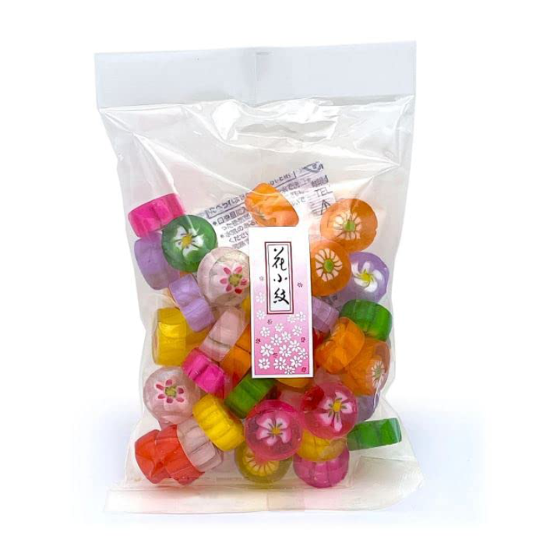 Taiki Miyako Hana Komon Japanese Hard Candy, 5.28 oz Auntie K Candy