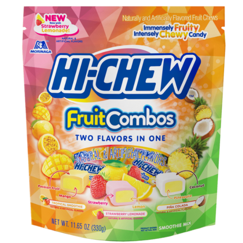Hi chew fruit combos stand up pouch with strawberry lemonade Front Packaging