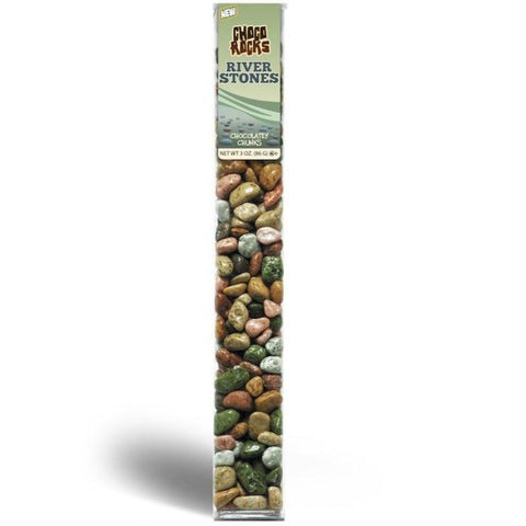 Kimmie Candy Riverstones Chocorocks 3 oz Tube Front Packaging