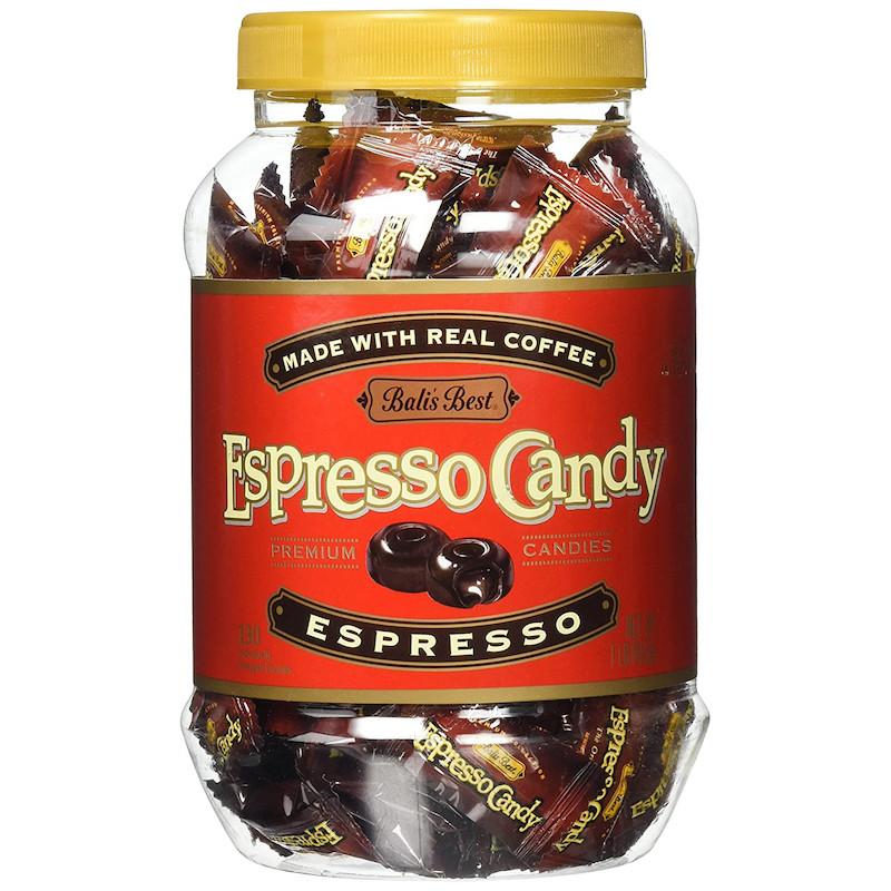 Bali's Best Espresso Coffee Hard Candy Jar, 100 pieces Packaging Front