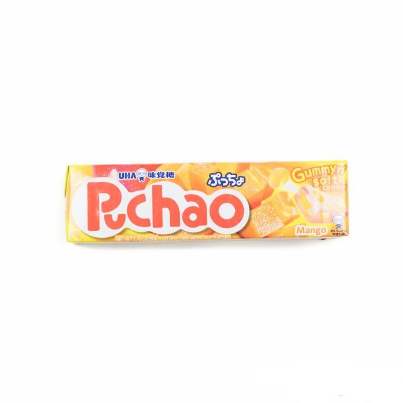 Uha Mikakuto Japan Puccho Puchao Chewy Candy Various Flavors, 10 Pieces Chewy Uha Mango