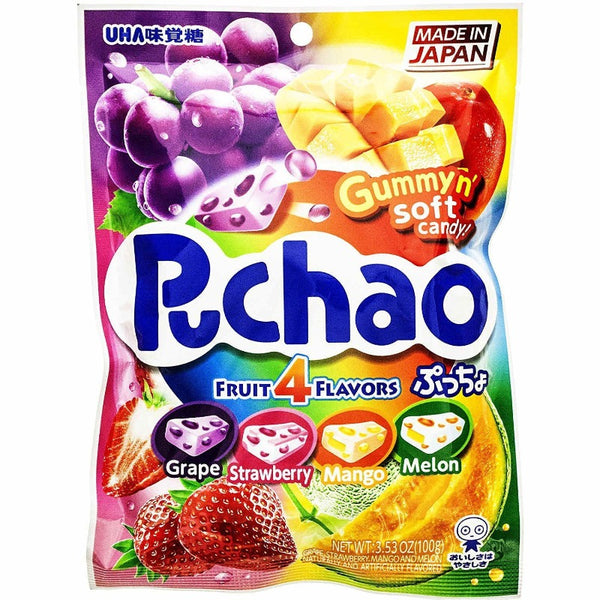 Uha Mikakuto Japan Puccho Puchao 4 Fruit Mix Grape Melon