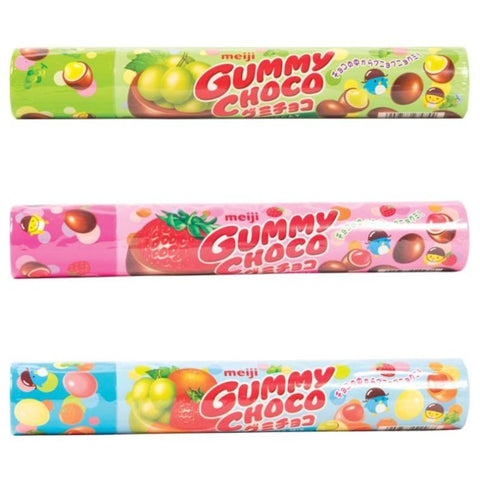 Meiji Japan Choco Gummy Candy Tube in Strawberry, Muscat and Assorted Flavors Chewy Meiji 