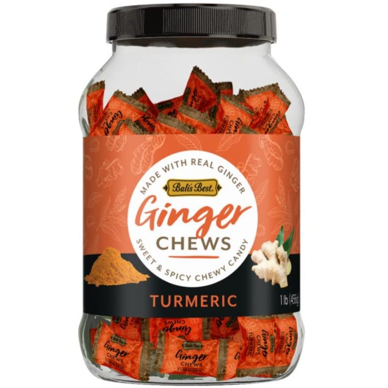 Balis Best TUrmeric Ginger Chews Jar