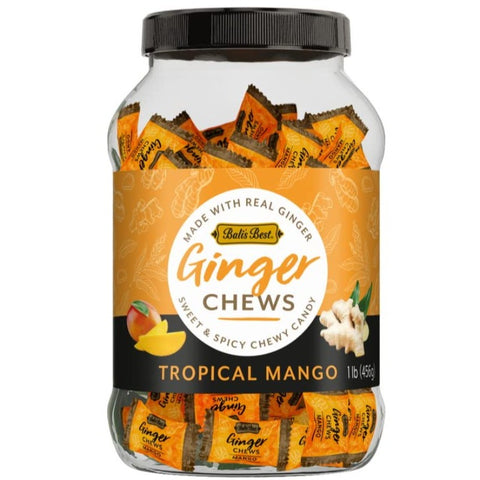 Balis best tropical mango ginger chews jar