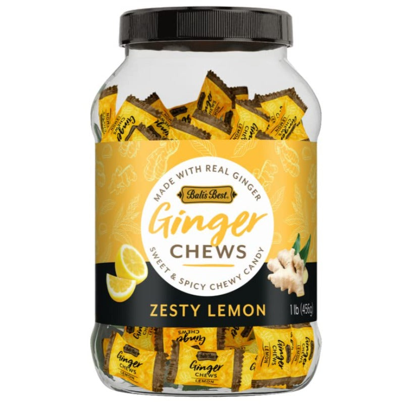 Balis best ginger lemon chews jar