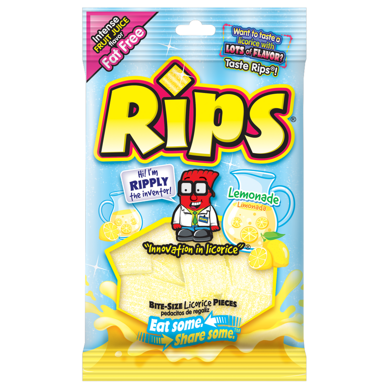 Rips 4 oz Bite-Size Licorice - Rippin Reds Rips 4 oz Bite-Size Licorice - Rippin Reds