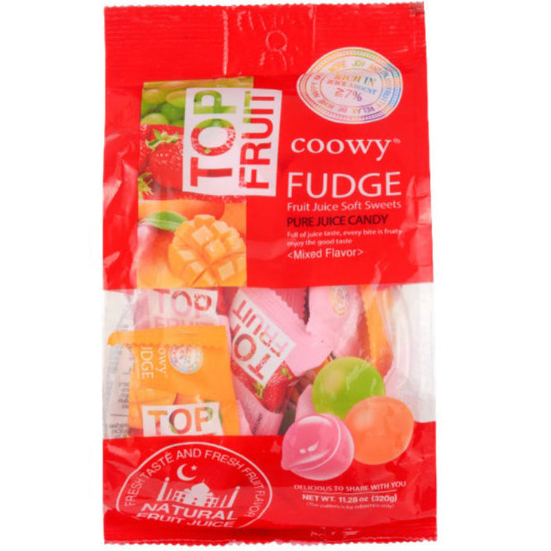 Coowy Fudge Top Fruit Soft Sweets Chewy Gummy Candy Mix with Mango, Mu ...