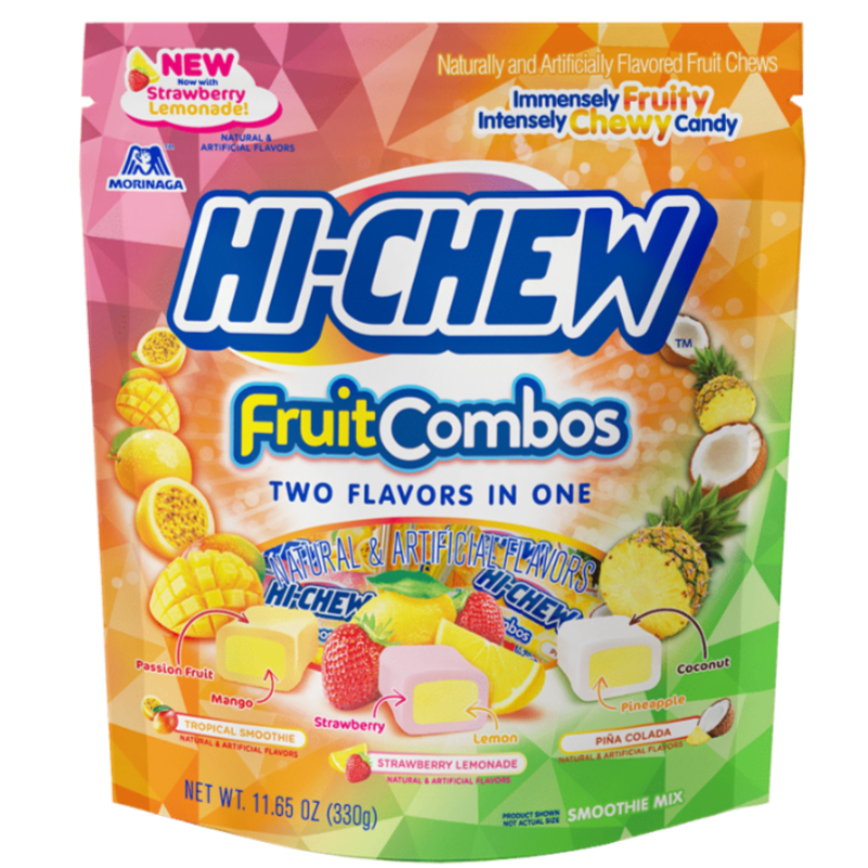 Hi chew fruit combos stand up pouch with strawberry lemonade Front Packaging