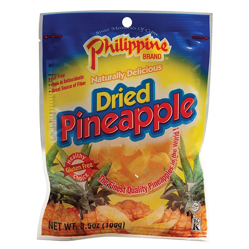 Philippine Dried Pineapple Strips Front Packaging