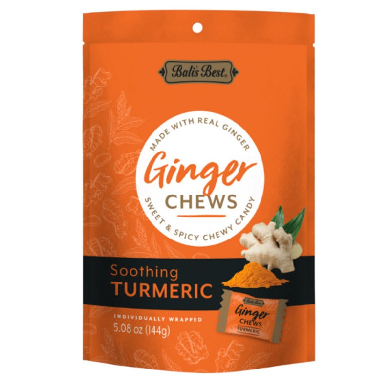 Balis Best Ginger Turmeric Chews Front Packaging