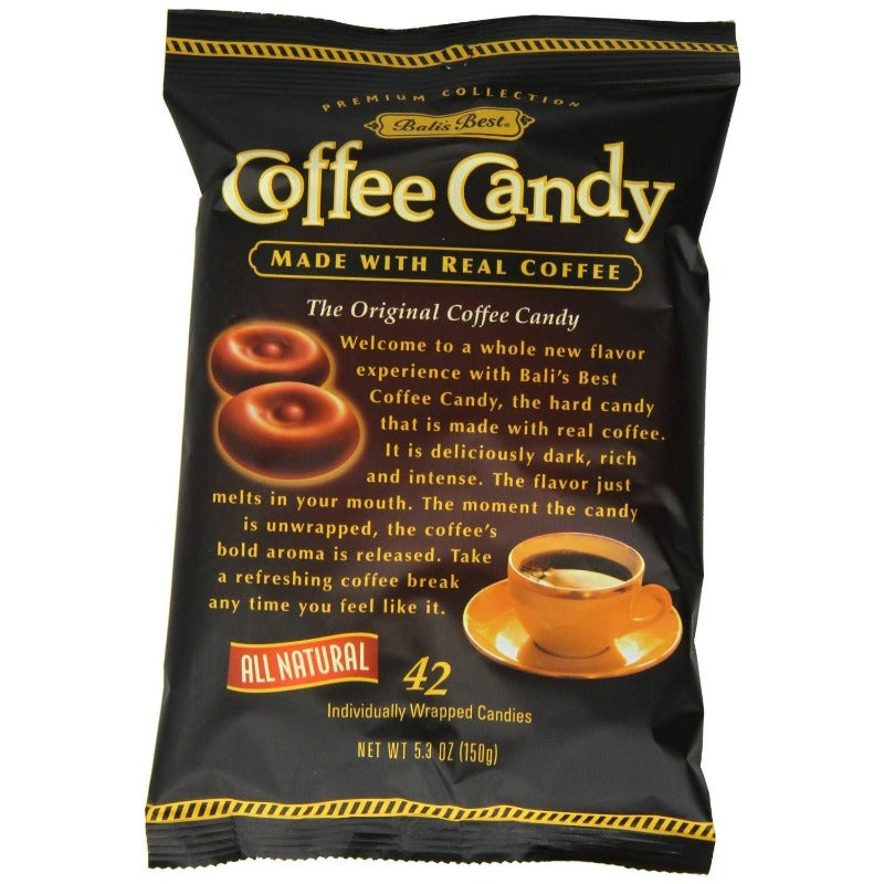 Balis Best Coffee Hard Candy 5.3 oz Packaging Front