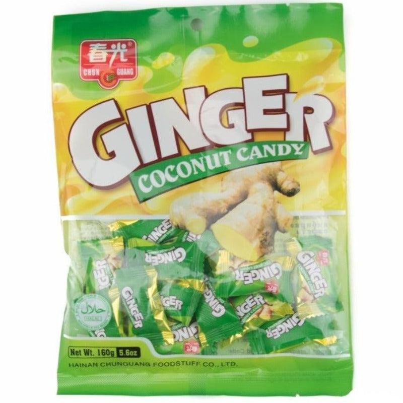 Chun Guang Ginger Coconut Hard Candy Hard Chun Guang 5.6 Ounce Packaging Front