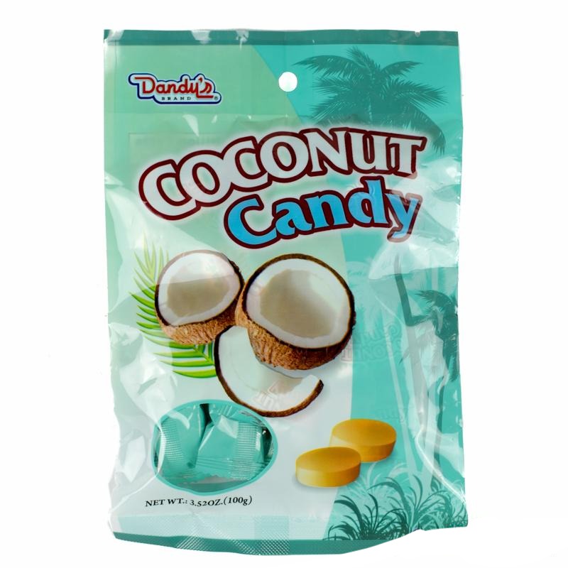 Dandy's Coconut Hard Candy Packaging Front