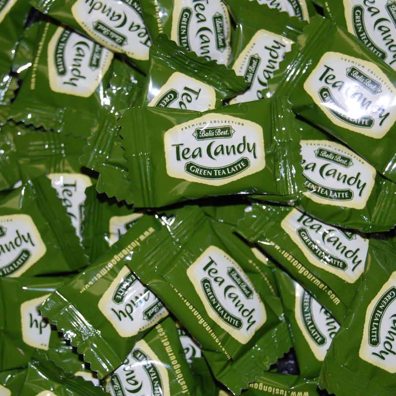 Bali's Best Green Tea Latte Hard Candy 2.2 lb Bulk Pieces