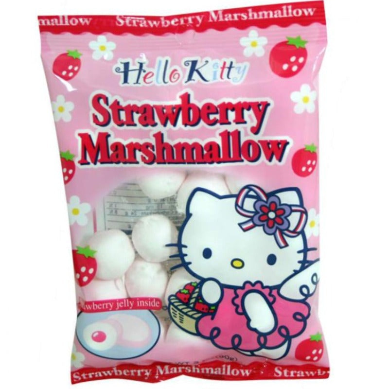 Hello Kitty Marshmallow Strawberry Front Packaging