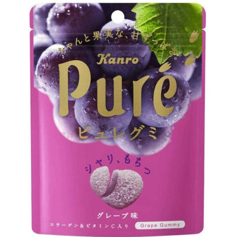 Kanro Grape Gummy Candy Front Packaging
