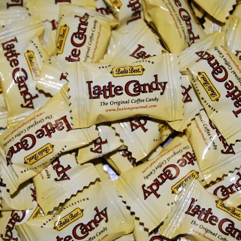 Bali's Best Cafe Latte Coffee Hard Candy 2.2 lb Bulk Hard Bali's Best Pieces