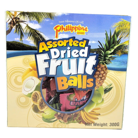 philippine dried fruit balls assorted gift box Front Packaging