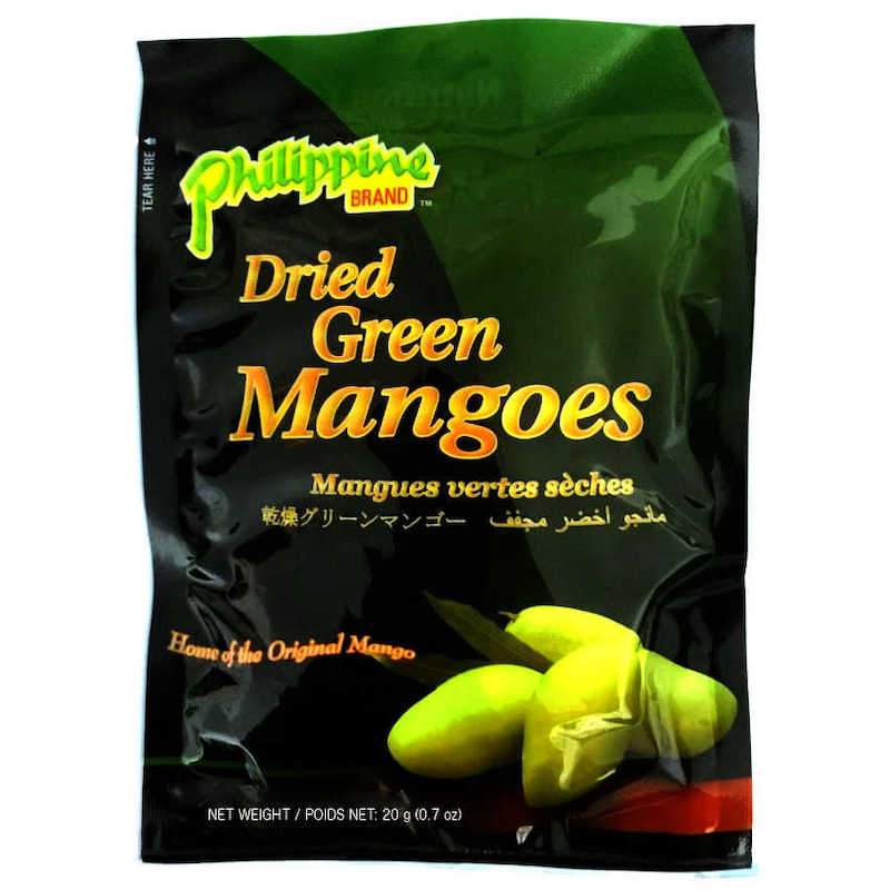 Philippine Dried Green Mangoes Mango Chewy Fruit Treats 0.7 oz or 3.53