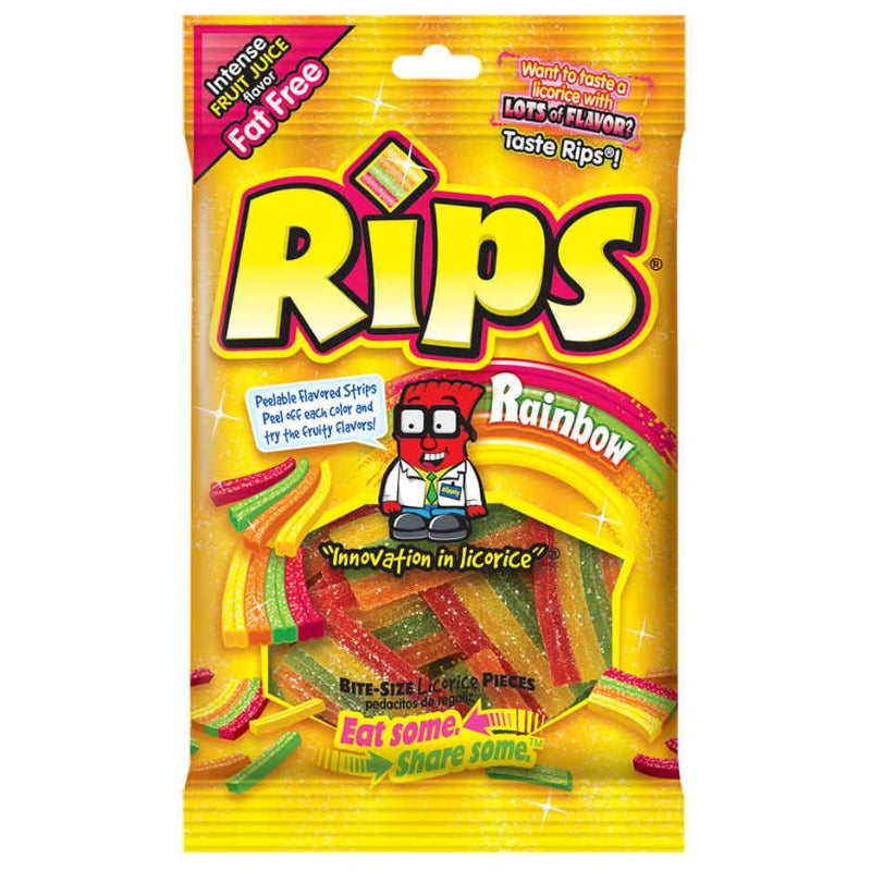 Rips 4 oz Bite-Size Licorice - Rippin Reds Rips 4 oz Bite-Size Licorice - Rippin Reds