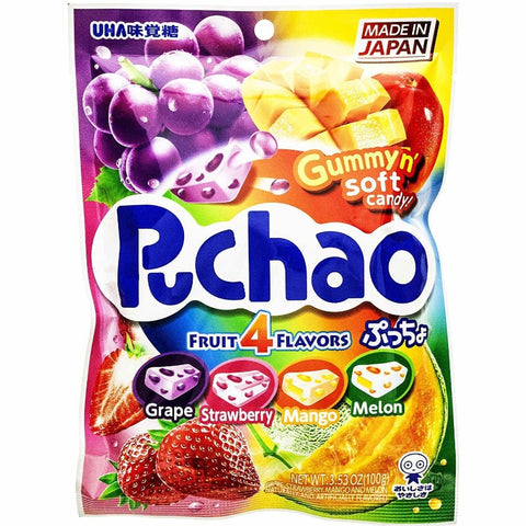 Puccho Puchao Mixed Fruit Grape Melon Strawberry Mango Bag Front Packaging