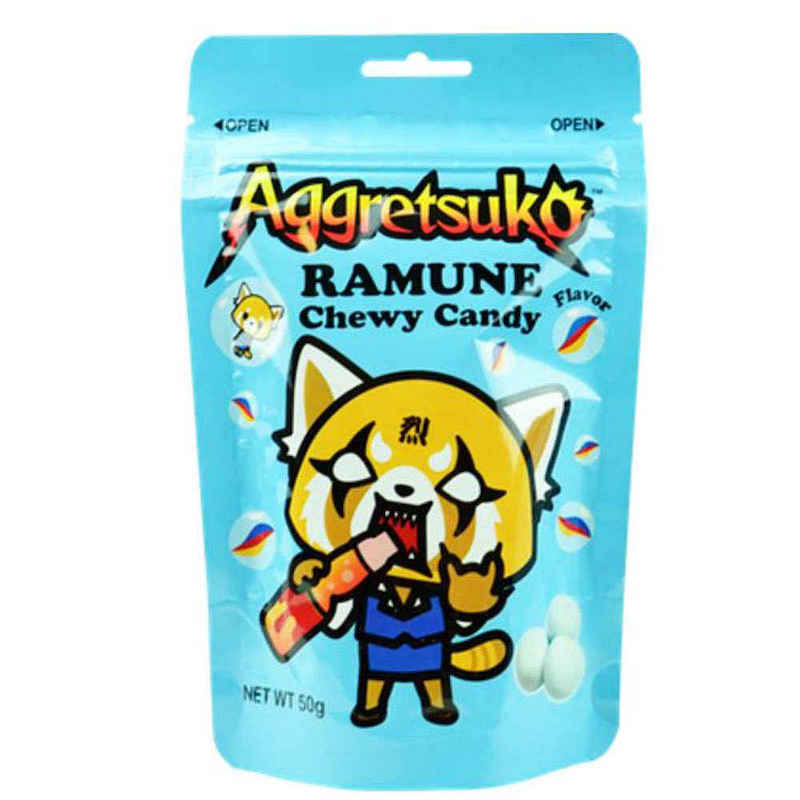 aggretsuko Ramune Chewy Milk Candy Front Packaging