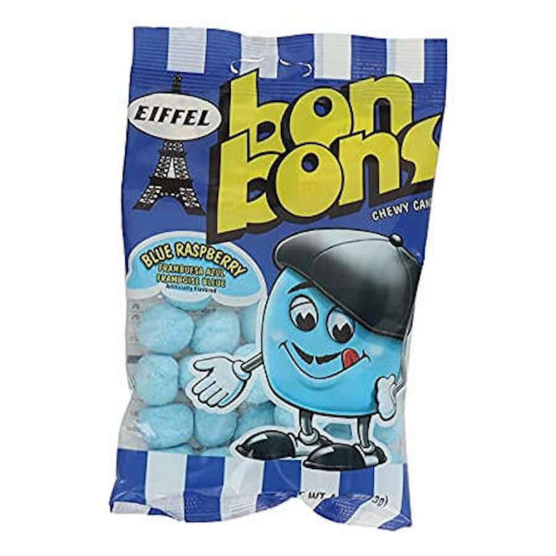  Eiffel Bon Bons Chewy Candy 5-Flavor Variety: Two 4 oz Bags  Each of Apple, Strawberry, Blue Raspberry, Cherry, and Caramel in a  BlackTie Box (10 Items Total) : Grocery & Gourmet Food