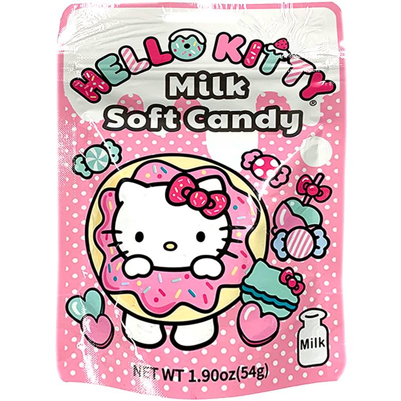 Hello Kitty Sanrio Sweet Milk Flavored Chewy Candy 2.4oz – Auntie K Candy