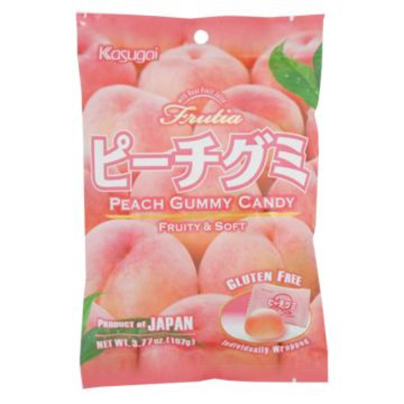 peach frutia gummy kasugai Front Packaging