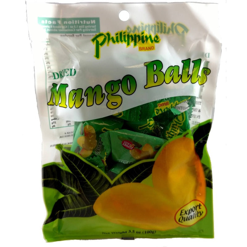 philippine dried mango ball fruit Front Packaging