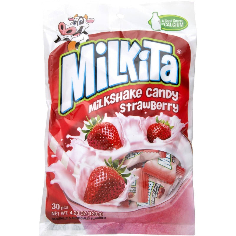 Milkita Strawberry Unican Chewy Candy Indonesia Front Packaging
