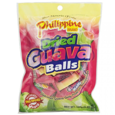 Philippine Dried Guava Balls Chewy Fruit Treats Front Packaging