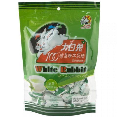 White Rabbit Matcha Green Tea Chewy Milk Candy Front Packaging